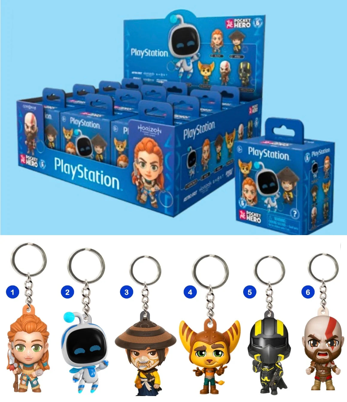 PLAYSTATION - Pocket Hero - Assort 12 Keychain BLIND BOX 5.5cm