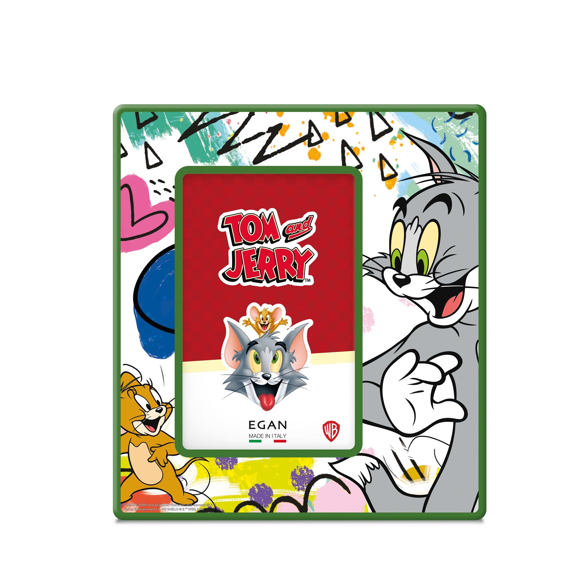 LOONEY TOONS - Cadre Photo en Céramique 20x18cm - Tom & jerry