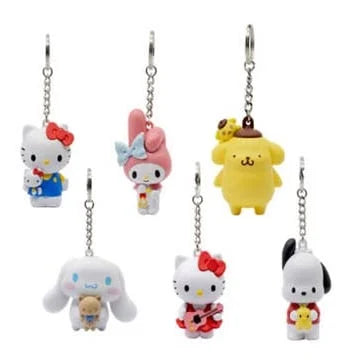 HELLO KITTY - Pocket Hero - Assortiment 12 Keychain WINDOW BOX 6-7cm
