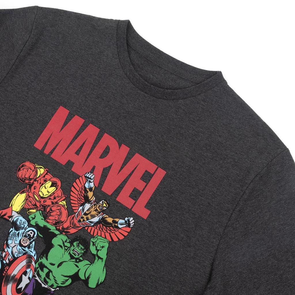 MARVEL - Cotton T-Shirt - 4 Characters - Size S