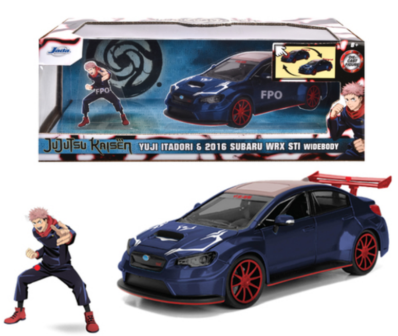 JUJUTSU KAISEN - Yuji Itadori & 2016 Subaru WRX STI Widebody - 1:24