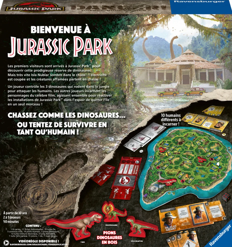JURASSIC PARK - Boardgame Danger 'French'