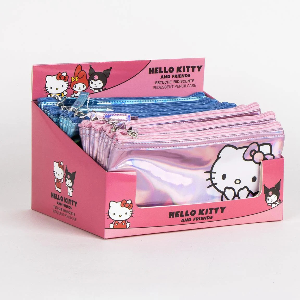 HELLO KITTY & KUROMI - Display of 12 Iridiscent Cases