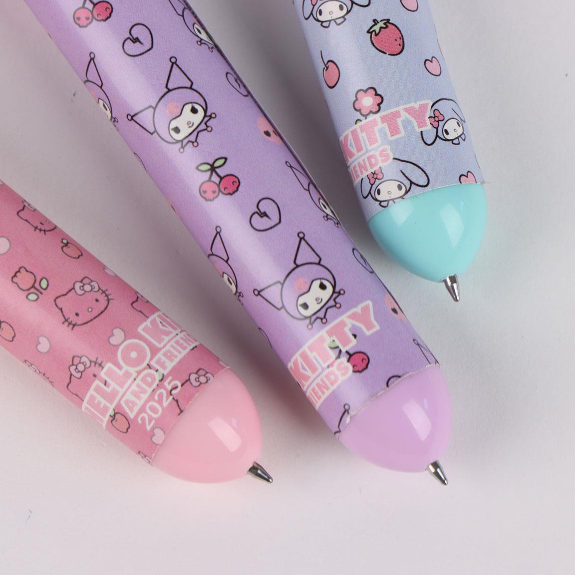 HELLO KITTY & Friends - Display de 16 Ball-Pen with 10 changing colors