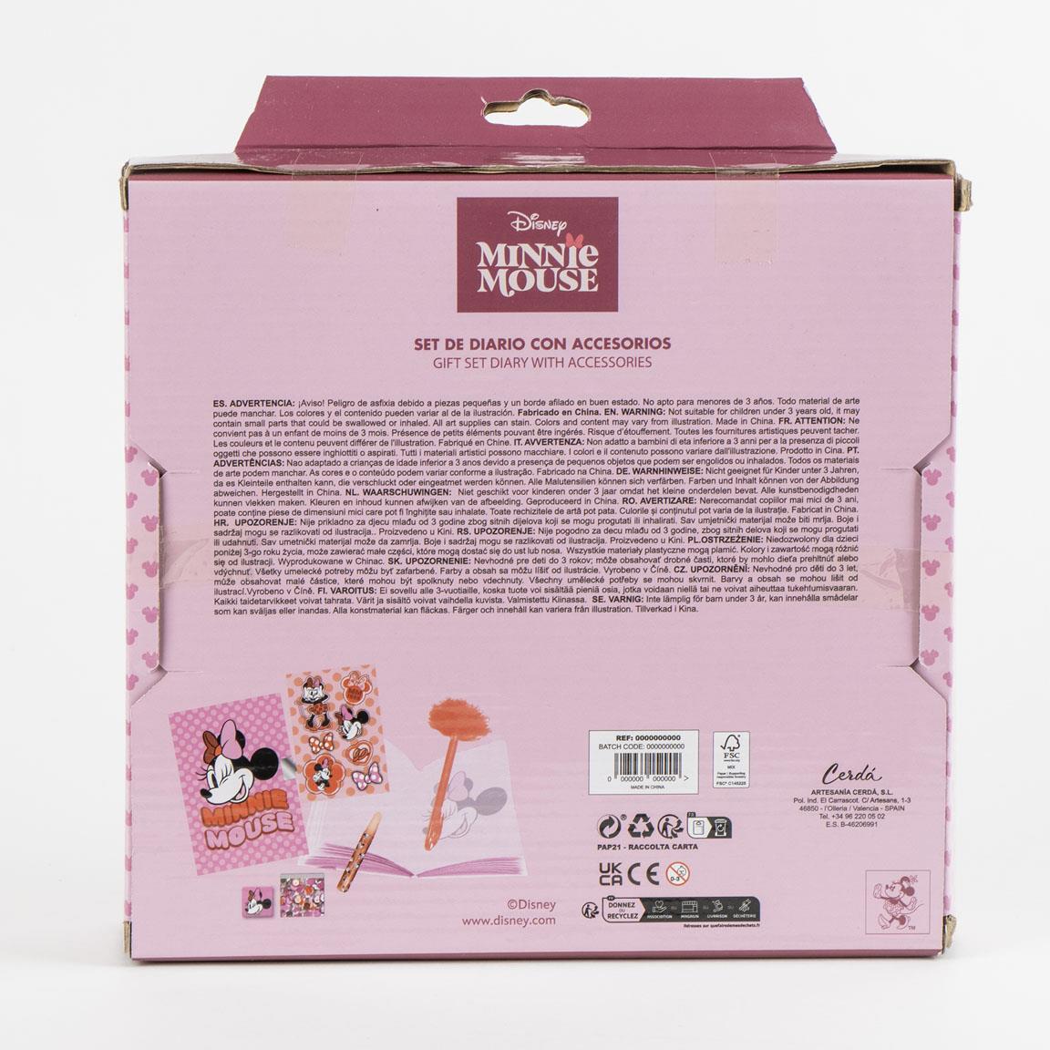 MINNIE - Stationery Set - Diary + accessories 6pc.