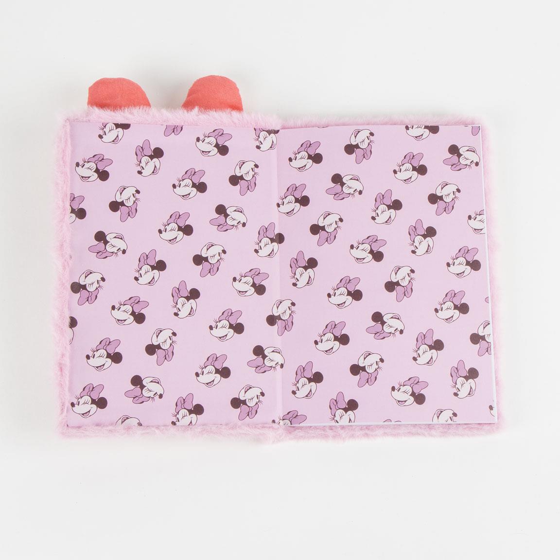 MINNIE - Smiley - Premium Fur Notebook - Size A5