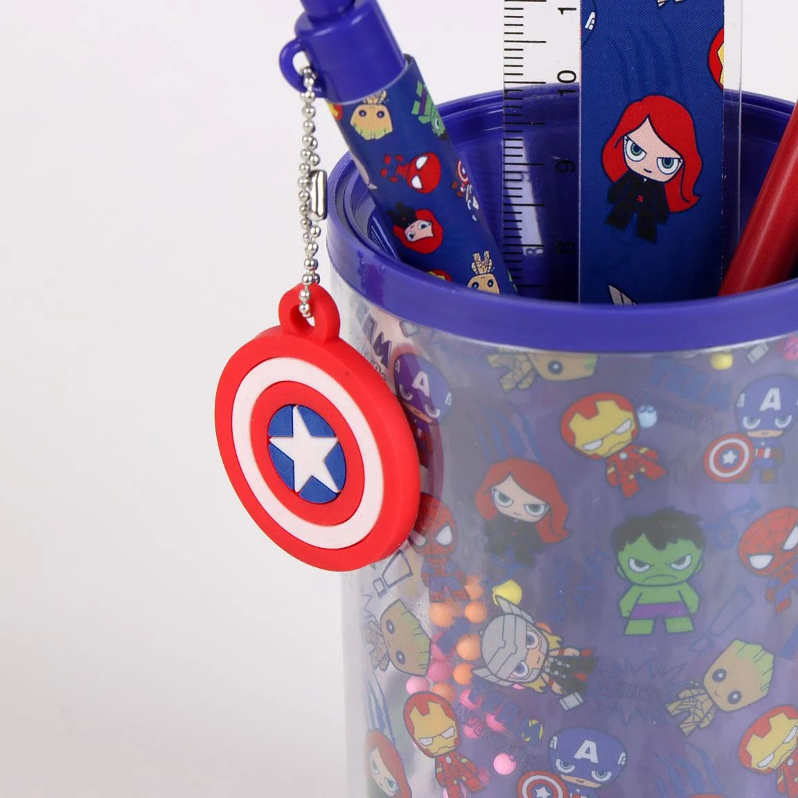 AVENGERS - Stationery Set - Pencil Pot + 3pc.