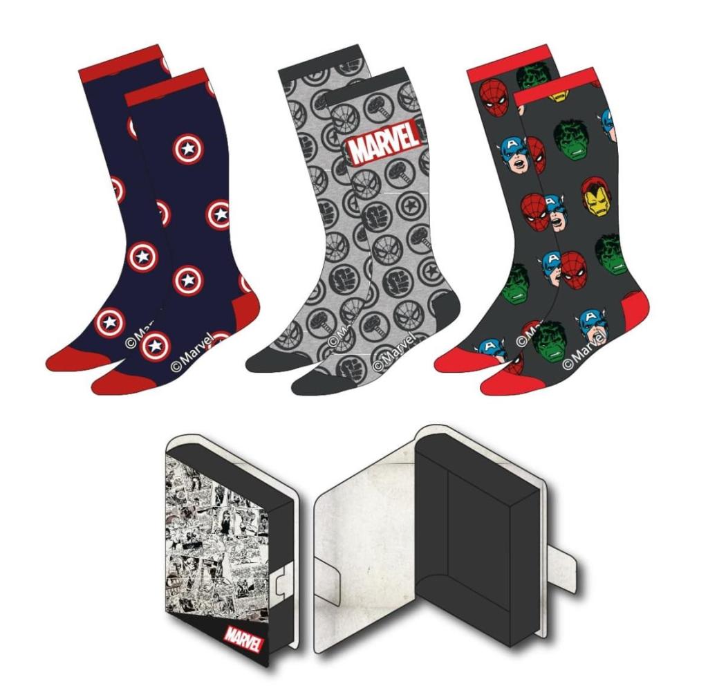 MARVEL - 3 Pairs socks Pack (UK Size 5-10,5)