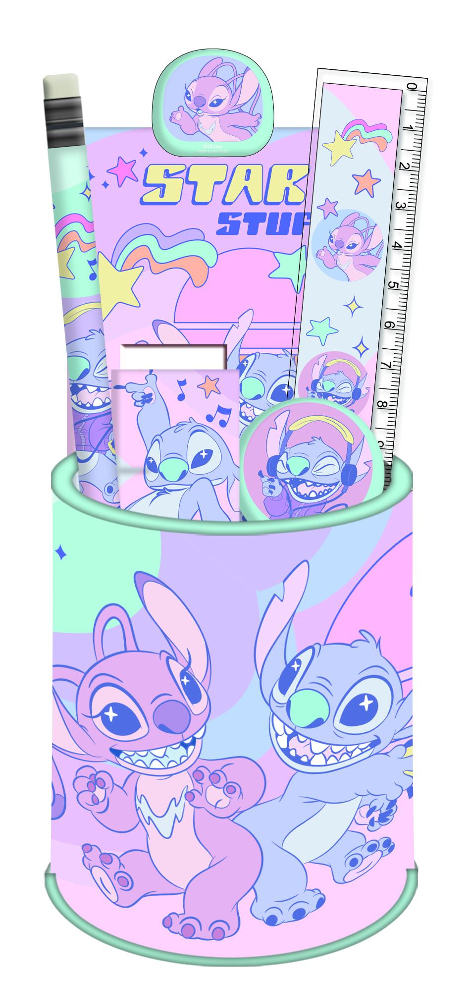 STITCH & ANGEL - Stationery Set + Pencil Pot - 7pc.