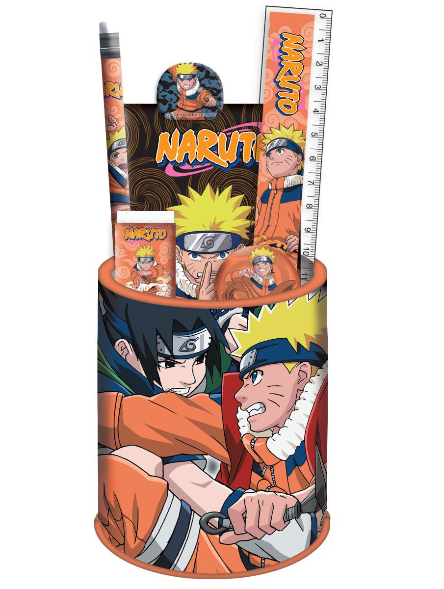 NARUTO - Stationery Set + Pencil Pot - 7pc.