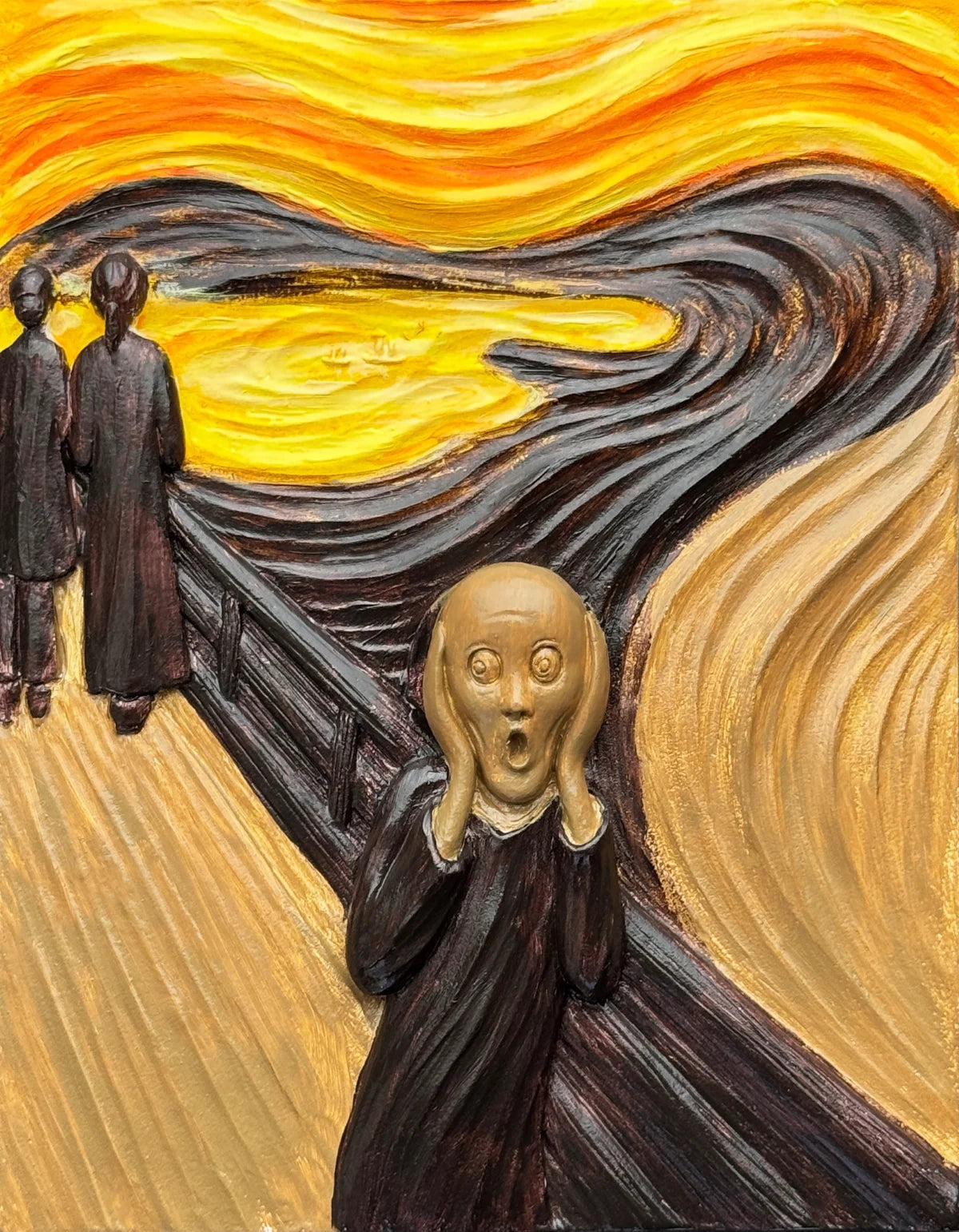 Resin DIY 3D Painting - The Scream - 13.5x10cm