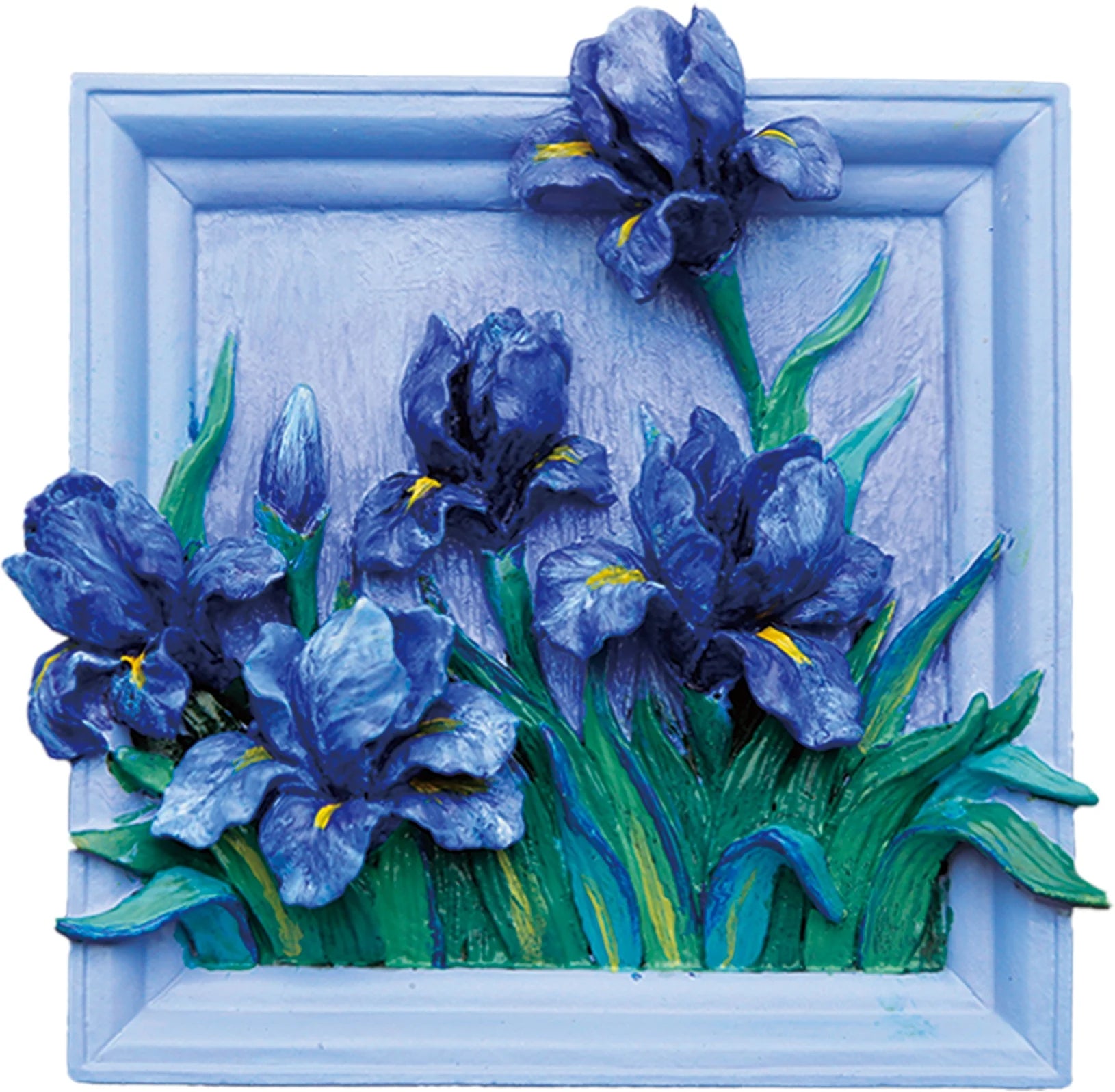 MAGNET DIY - Lilac Irises - Resin DIY 3D Painting Magnet