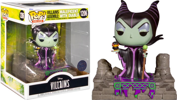 DISNEY - POP DELUXE N° 1206 - Maleficient with Diablo