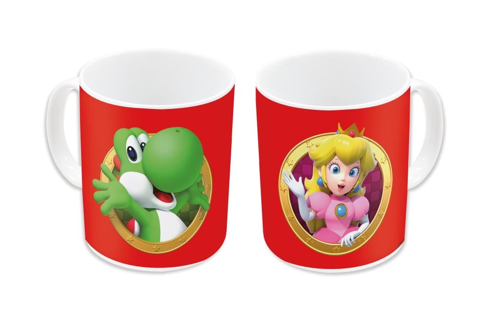 SUPER MARIO - Peach & Yoshi - Porcelain Mug 11oz