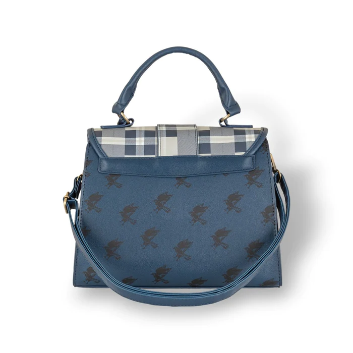HARRY POTTER - Ravenclaw - Luxury Plaid Top Handbag + Charms 29x22cm