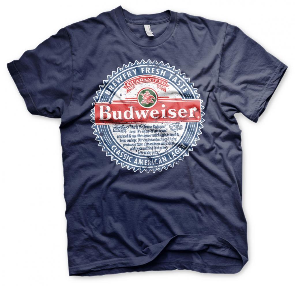 BEER - Budweiser American Lager - T-Shirt - (S)