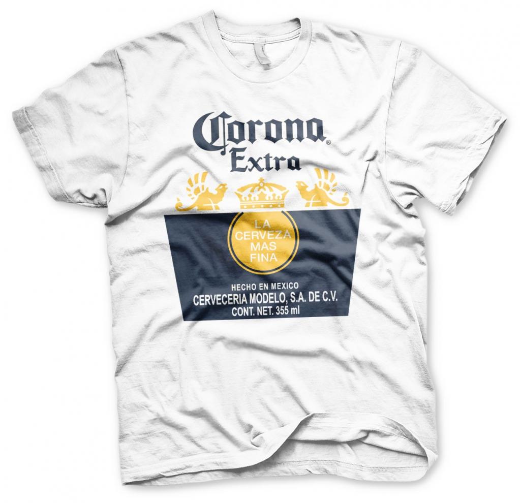 BEER - Corona Extra Label - T-Shirt - (XL)