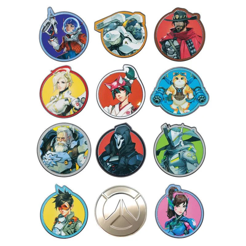 OVERWATCH - Mystery Box of 12 Pin Badge