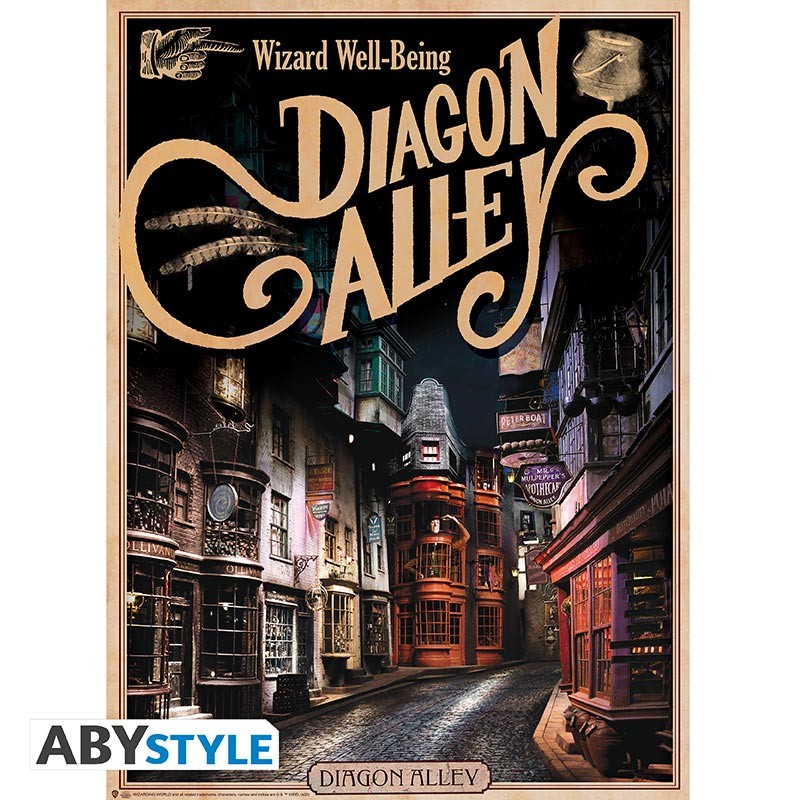 HARRY POTTER - Poudlard & Diagon Alley - Set de 2 posters '52x38'