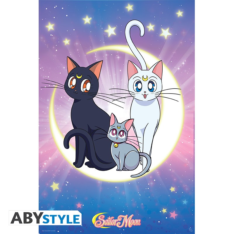 SAILOR MOON - Luna, Artemis & Diana - Poster 91x61cm