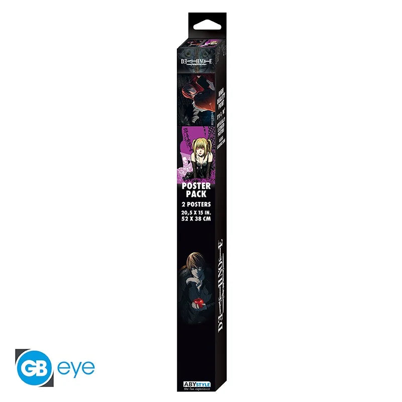 DEATH NOTE - L VS Light & Misa - Set 2 posters '52x38'
