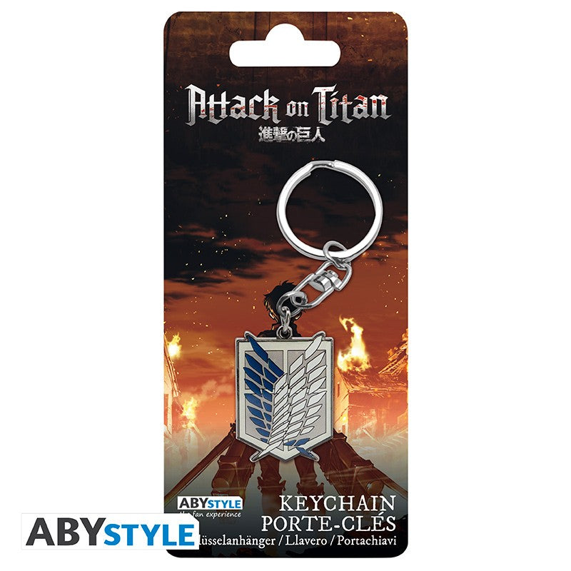 ATTACK ON TITAN - Metal Keychain - Survey Corps