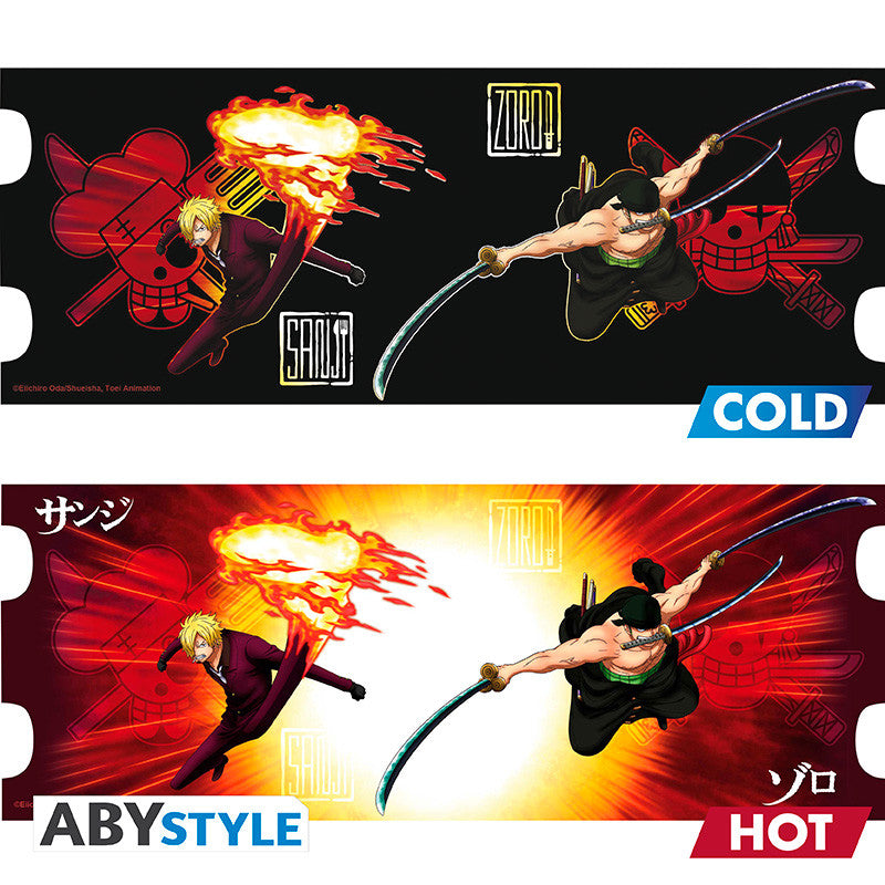 ONE PIECE - Zoro & Sanji - Mug Heat Change 460ml