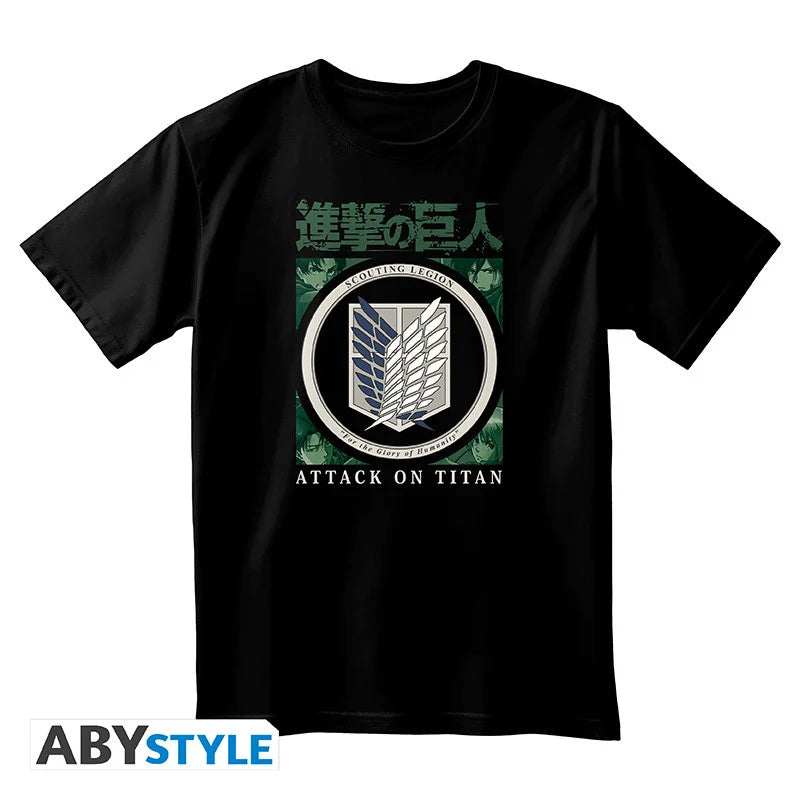 ATTACK ON TITAN - T-Shirt Scout Legion Unisex black (S)