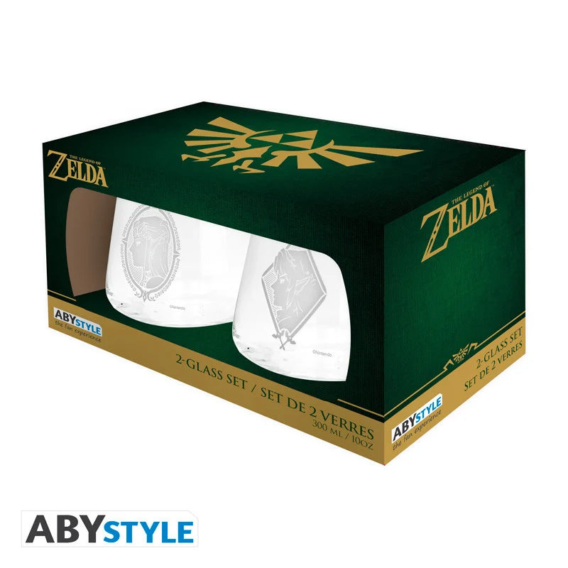 THE LEGEND OF ZELDA - Zelda & Link - 2 Glasses Set 300ml
