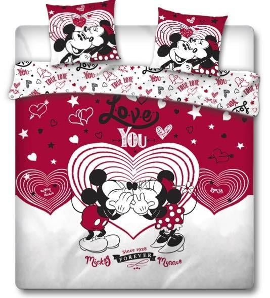 DISNEY - Duvet Cover - Mickey Minnie Love You '100% microfiber'