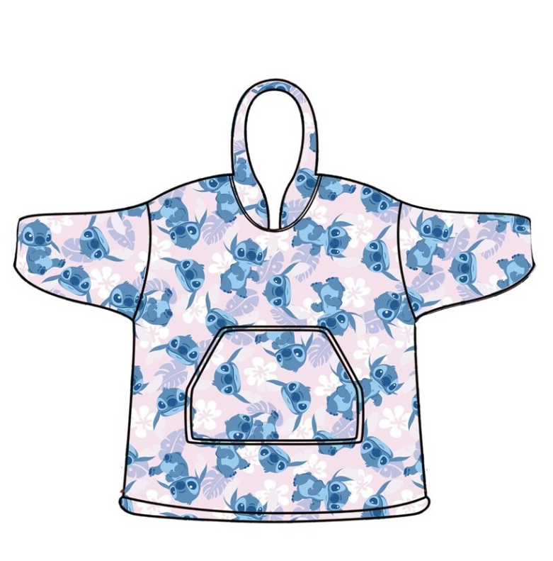 LILO & STITCH - Sweat Poncho - Adult Size