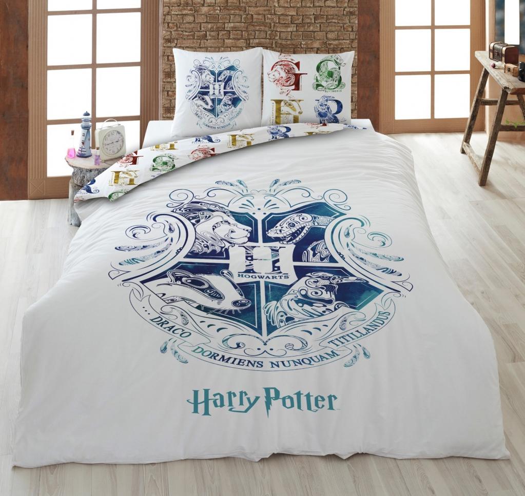 HARRY POTTER - Duvet Cover 140x200cm - Hogwarts W. '100% Coton'
