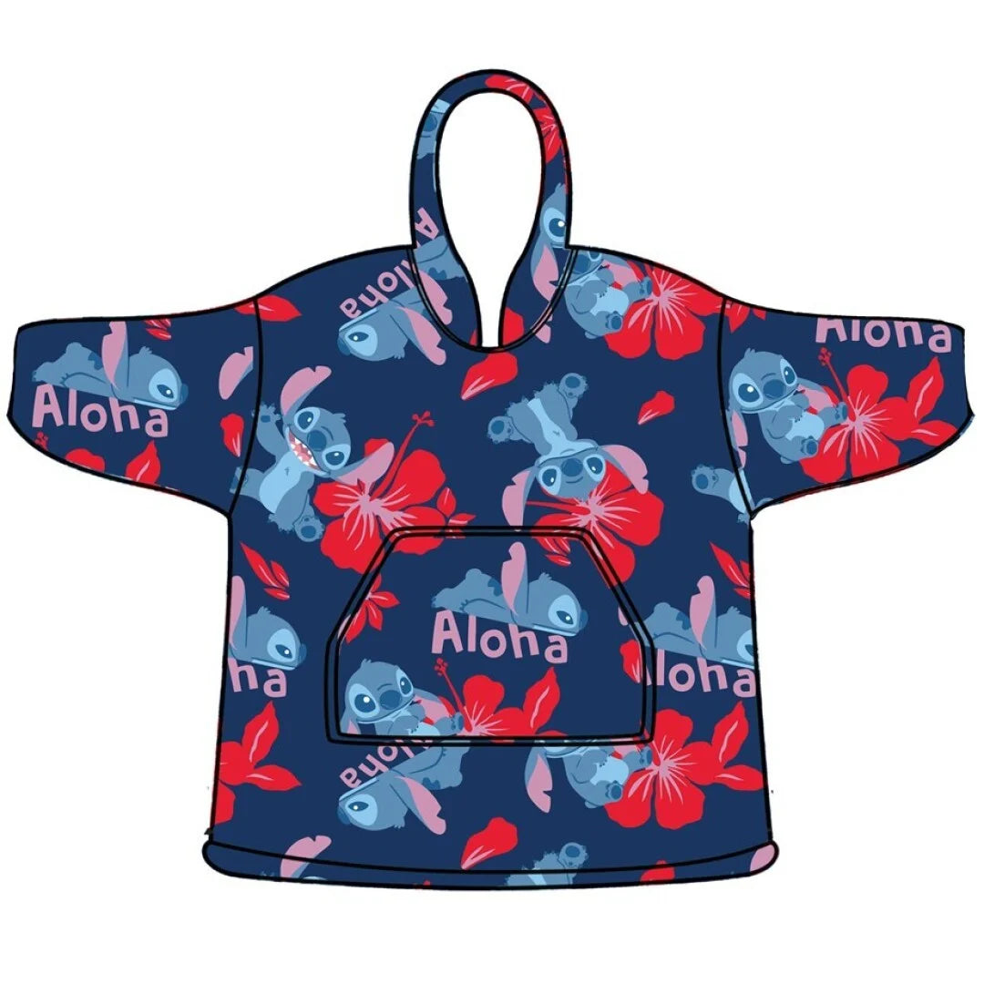 LILO & STITCH - Aloha - Sweat Poncho - Adult Size