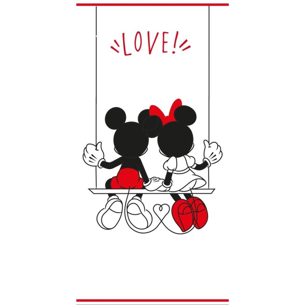 DISNEY - Mickey & Minnie "Love" - Beach Towel - 70x140cm