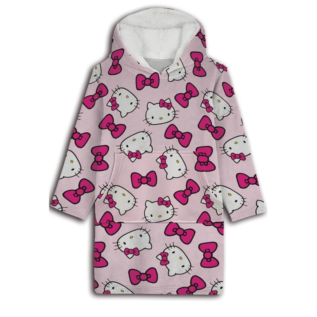 HELLO KITTY - Sweat Poncho - Children Size (7-14 Years)