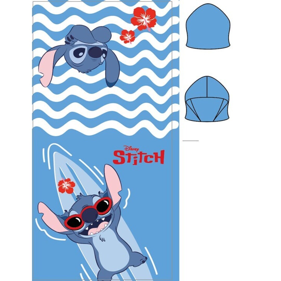 DISNEY - Stitch "Sea" - Poncho 55x110cm