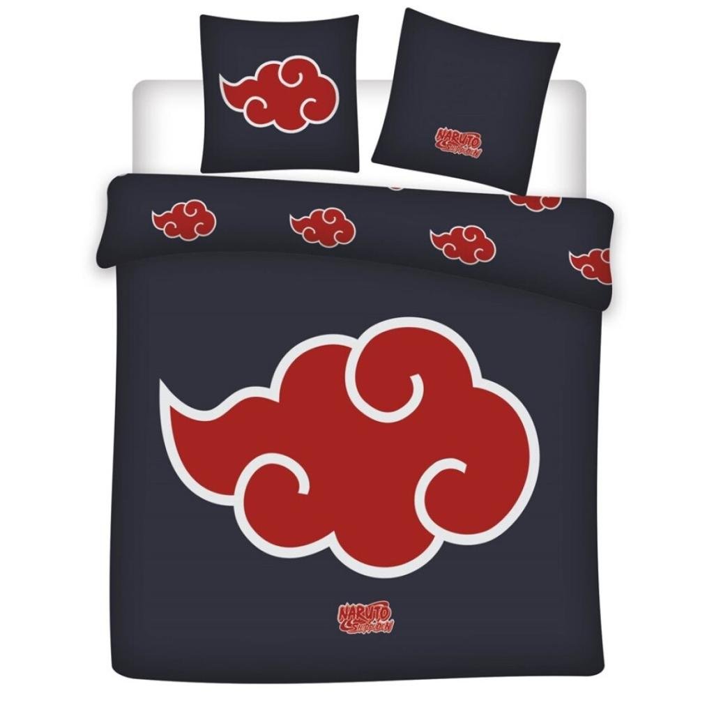 NARUTO SHIPPUDEN - Duvet Cover 240x220cm + 2x65x65cm - Akatsuki