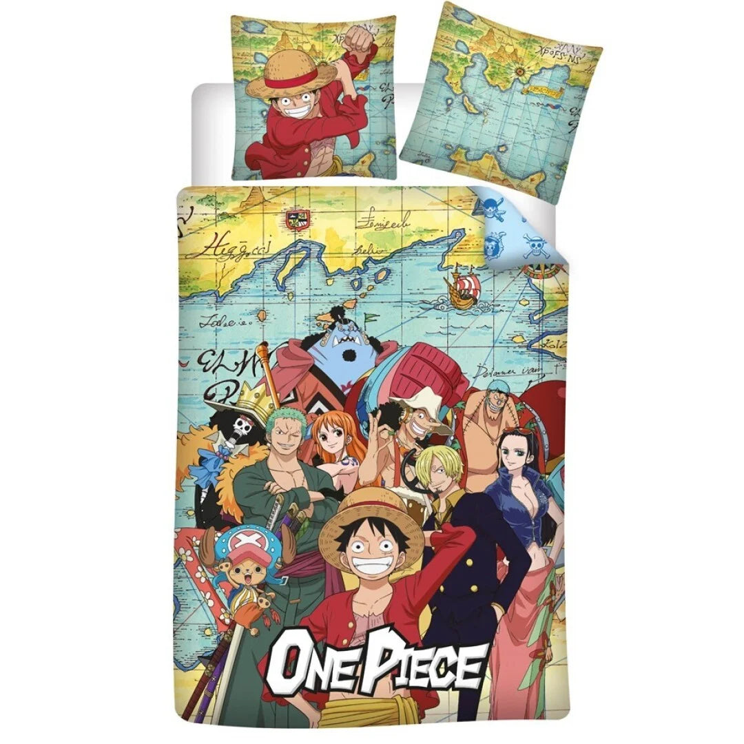 ONE PIECE - Luffy & Crew - Duvet Cover 140x200cm + 65x65cm