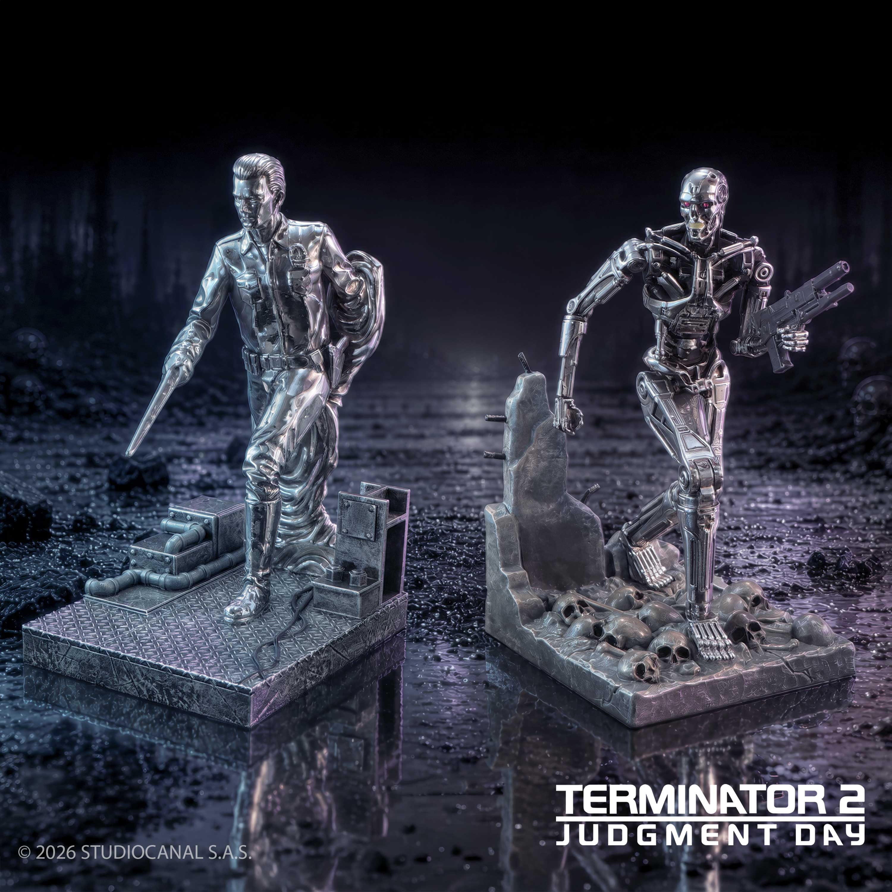 TERMINATOR - T-1000 vs T-800 - Bookend 18.5cm