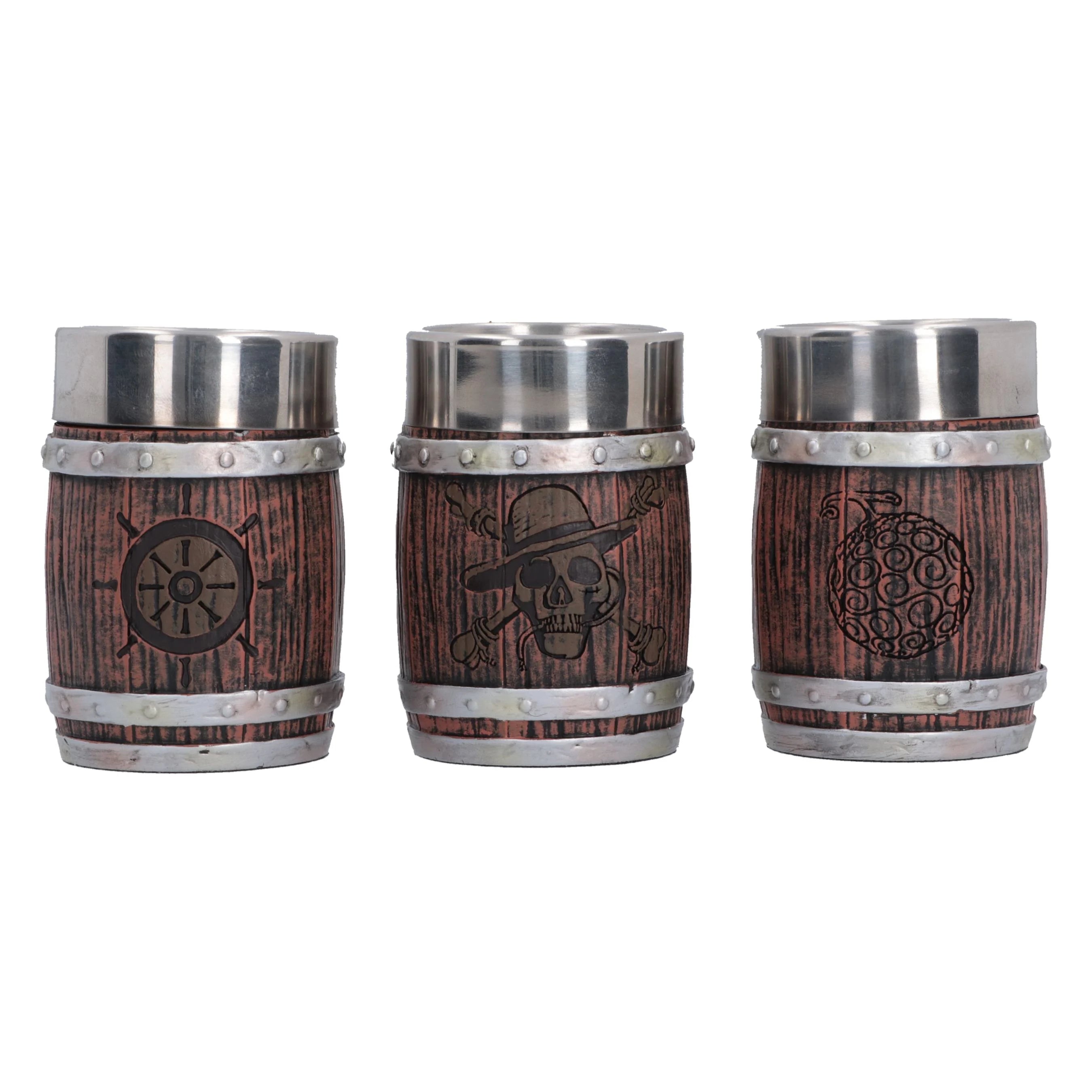 ONE PIECE - Barrel - Set of 3 Shot Glasses