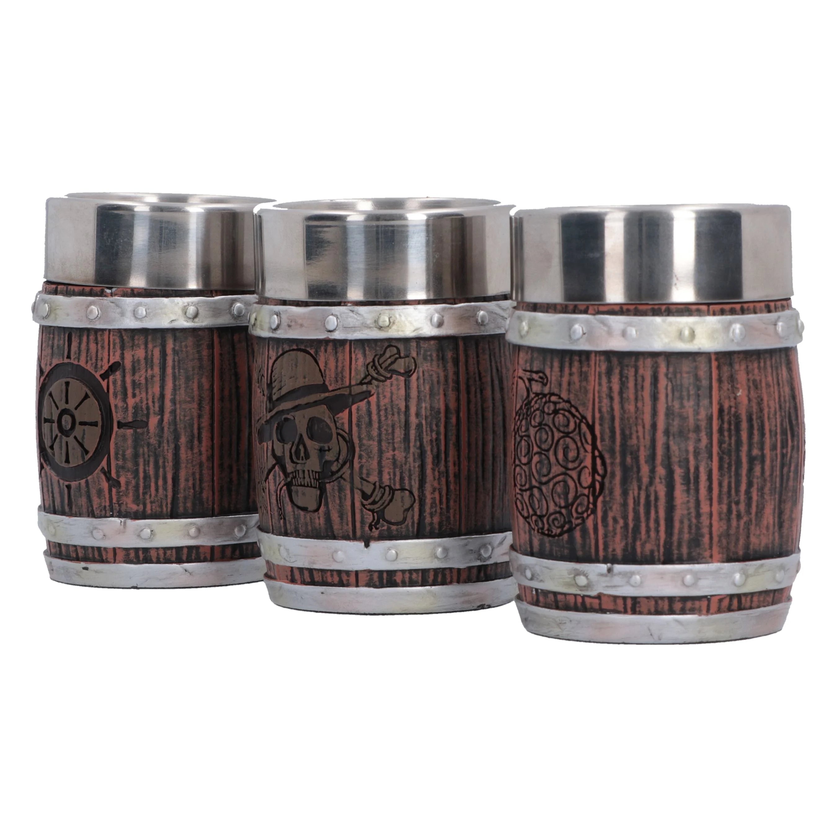 ONE PIECE - Barrel - Set of 3 Shot Glasses