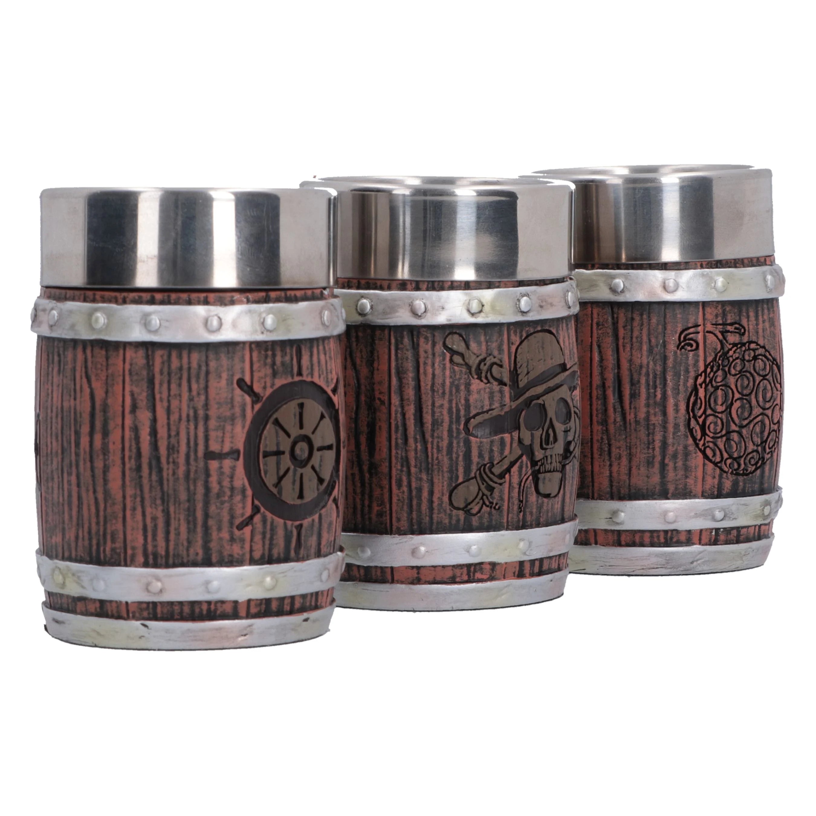 ONE PIECE - Barrel - Set of 3 Shot Glasses
