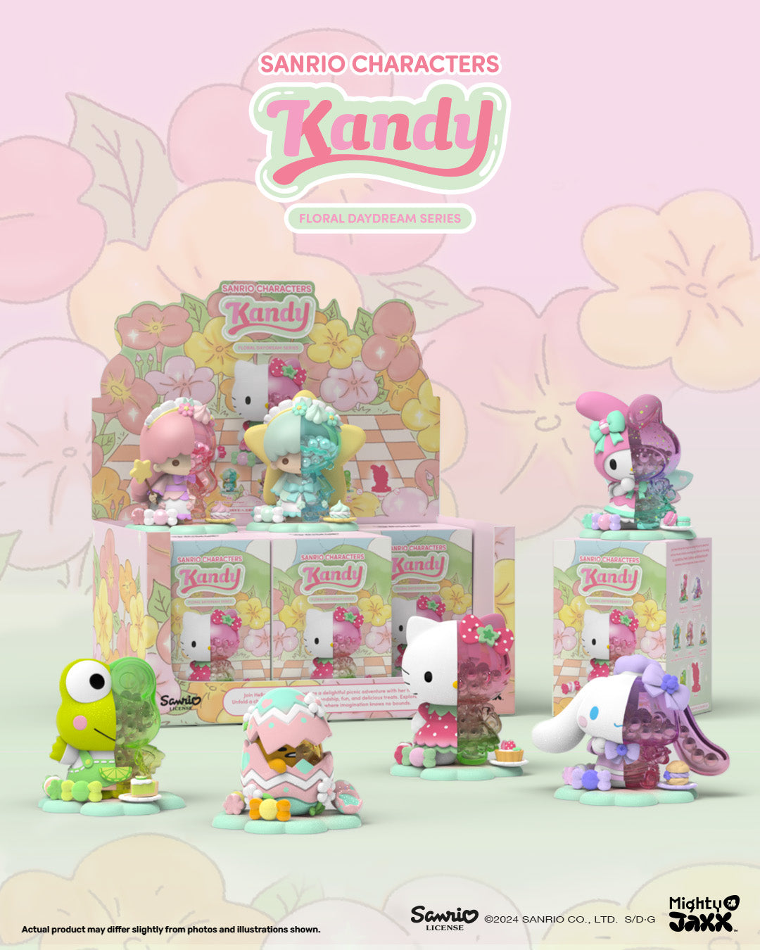 HELLO KITTY - Kandy X Sanrio Floral DayDream Series - Display 6 Fig.