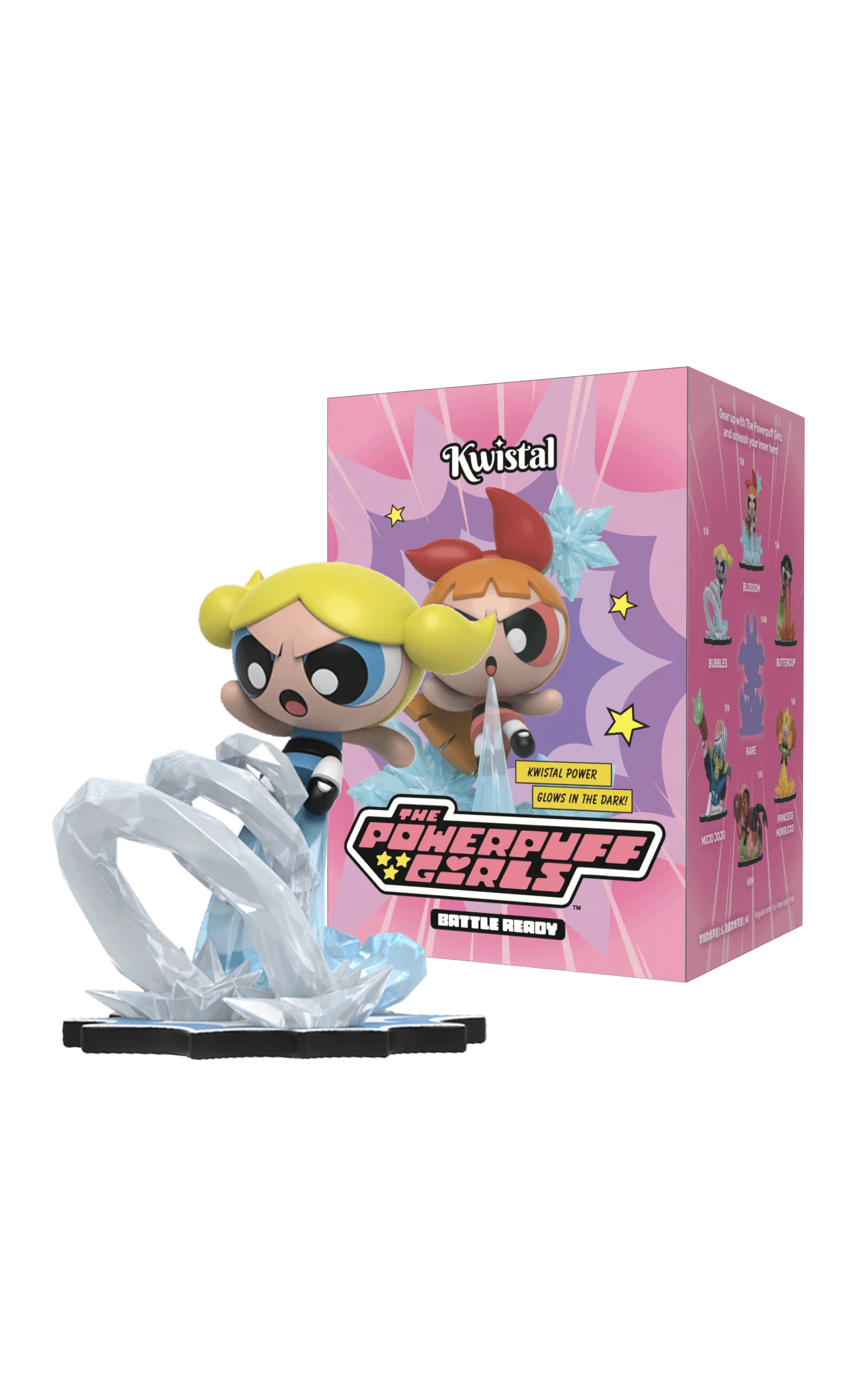 THE POWERPUFF GIRLS - Kwistal Battle Ready Series - Display 6 Fig.