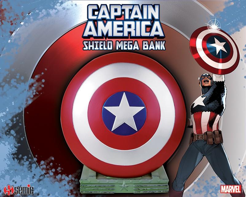 MARVEL - Captain America - Mega Money Bank Shield - 25cm