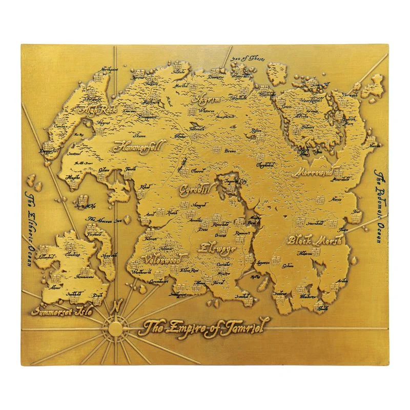 THE ELDER SCROLLS - Limited Edition Metal Map of Tamriel