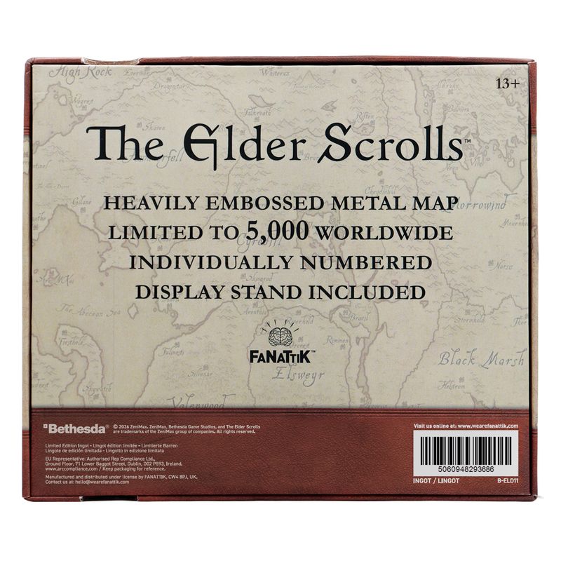 THE ELDER SCROLLS - Limited Edition Metal Map of Tamriel