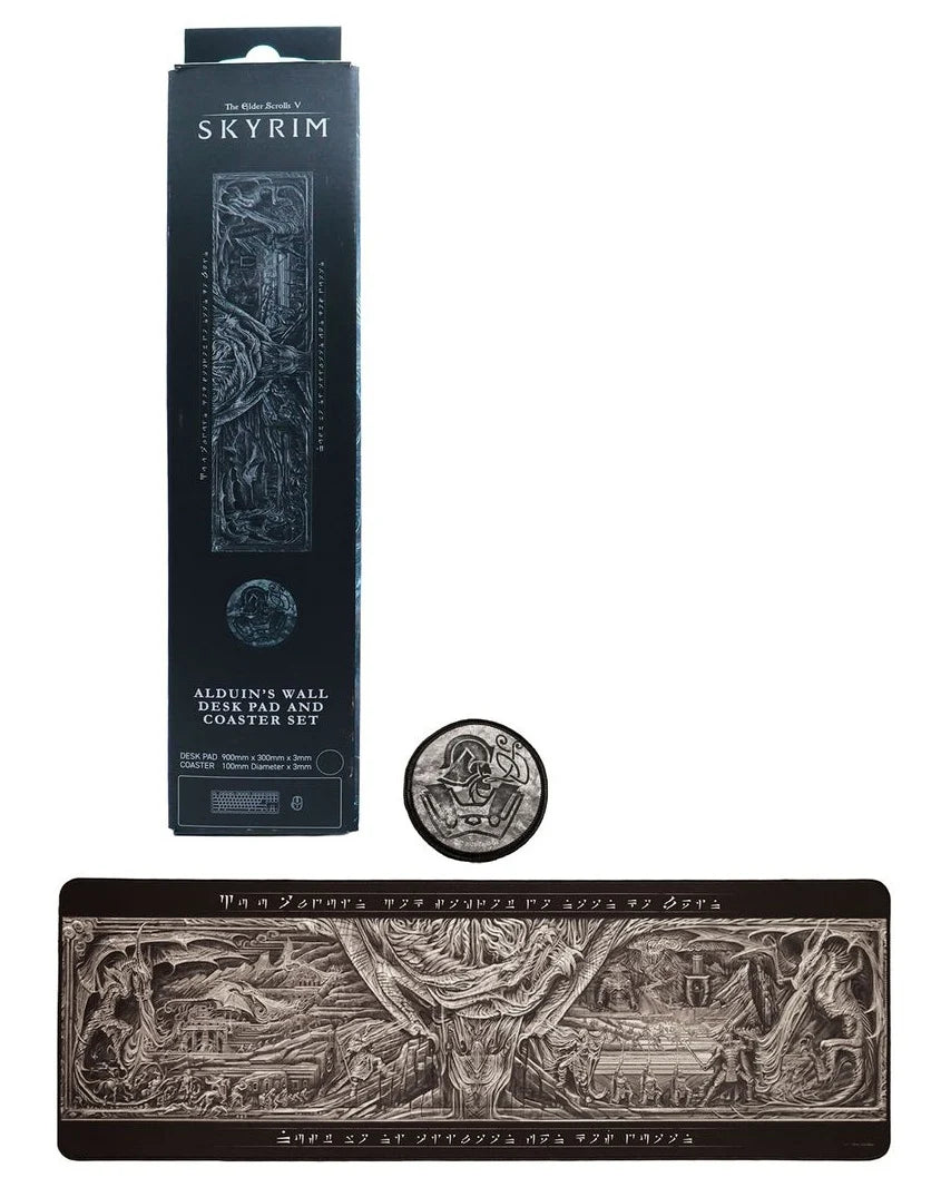 THE ELDER SCROLLS V SKYRIM - XL Desktop Mat + 1 Coaster