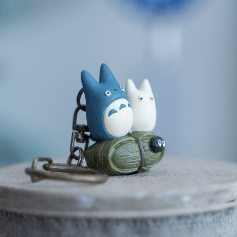 STUDIO GHIBLI -  Blue and White Totoro - Keychain