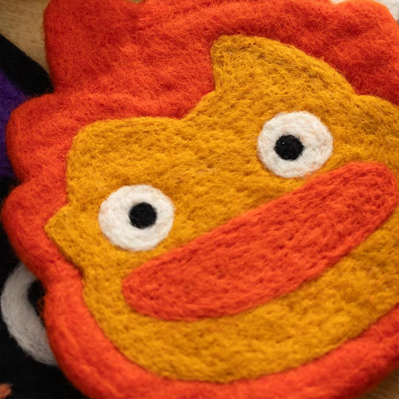 HOWL'S MOVING CASTLE - Calcifer - Handmade Table Mat 1.2x18x22cm
